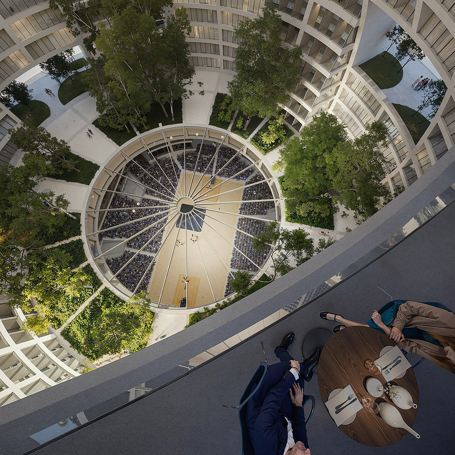 MVRDV спроектировала гигантскую сферу для спортивной арены в Тиране