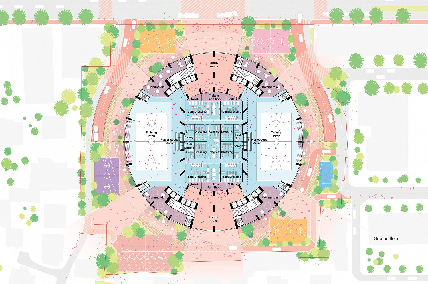 MVRDV спроектировала гигантскую сферу для спортивной арены в Тиране