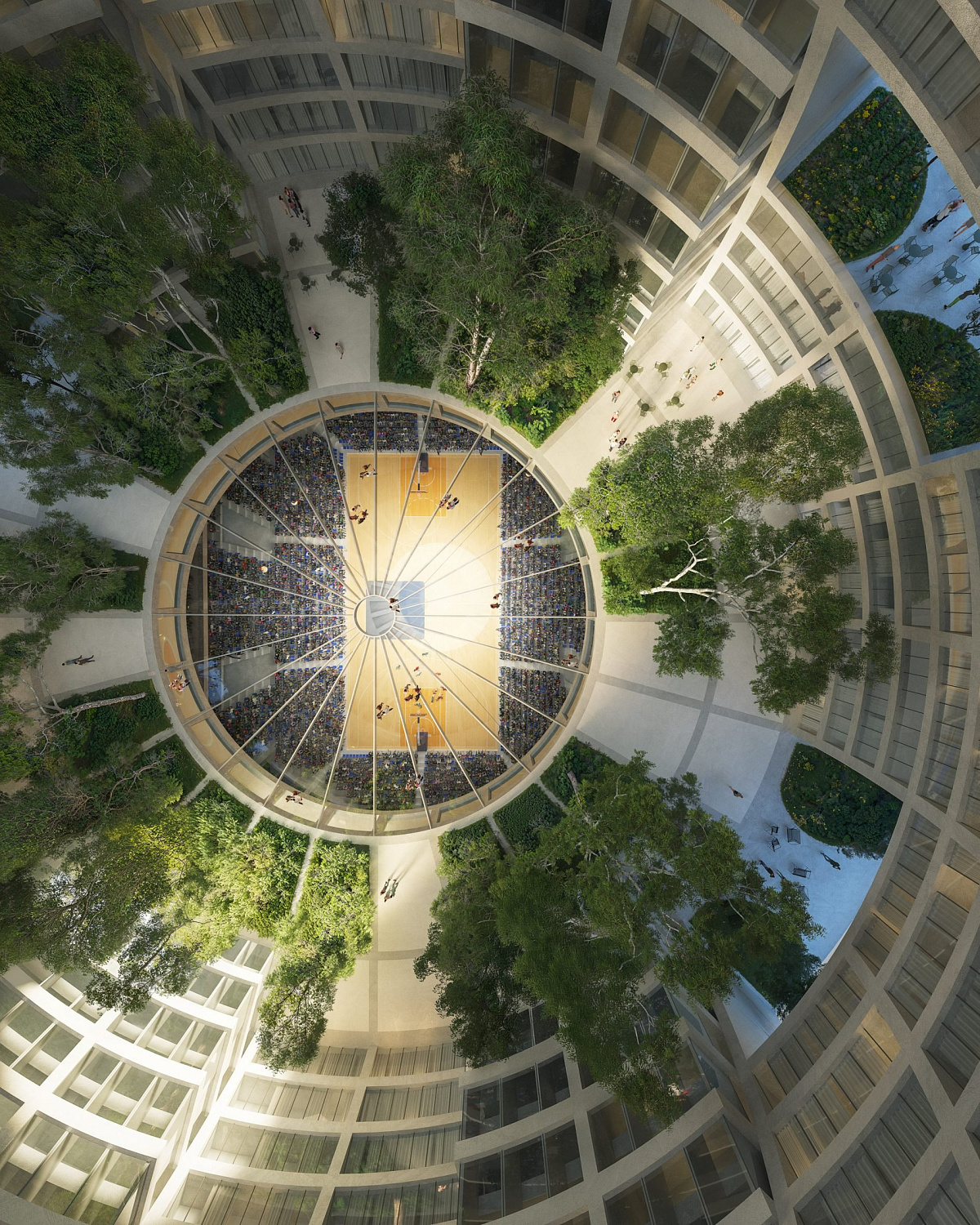 MVRDV спроектировала гигантскую сферу для спортивной арены в Тиране