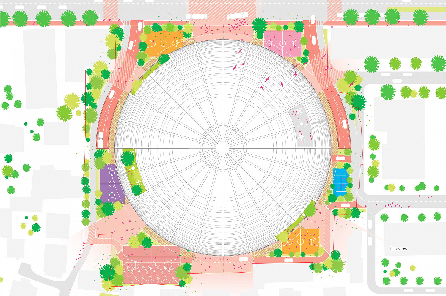 MVRDV спроектировала гигантскую сферу для спортивной арены в Тиране